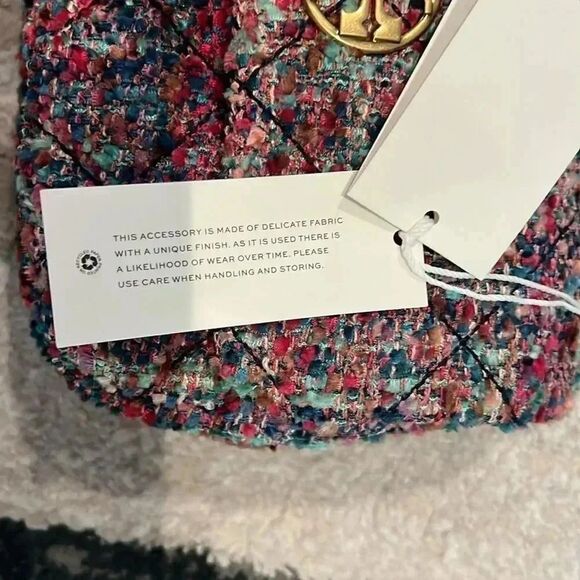 NWT Multicolor Tweed Tory Burch Purse - Picture 3 of 10